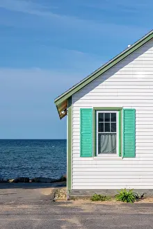 Retro Prints: USA, Massachusetts, Cape Cod, Outer Cape, Truro, Days Cottages