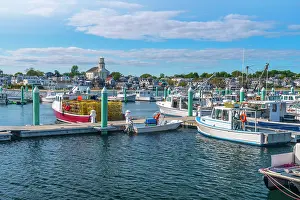 Landing Stage Prints: USA, Massachusetts, Cape Cod, Outer Cape