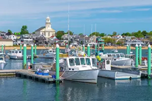 Landing Stage Prints: USA, Massachusetts, Cape Cod, Outer Cape