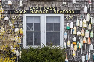Shack Prints: USA, Massachusetts, Cape Cod, Rock Harbor, lobster shack