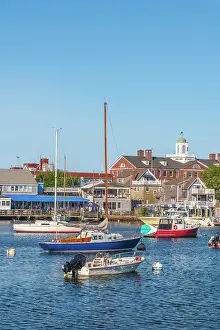 Moorings Prints: USA, Massachusetts, Cape Cod, Upper Cape, Woods Hole