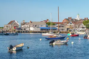 Moorings Prints: USA, Massachusetts, Cape Cod, Upper Cape, Woods Hole