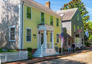 Nantucket Prints: USA, Massachusetts, Nantucket, India Street