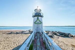 Nantucket Prints: USA, Massachusetts, Nantucket, Nantucket Town, Brant Point, Brant Point Lighthouse