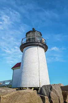 Nantucket Prints: USA, Massachusetts, Nantucket, Nantucket Town, Brant Point, Brant Point Lighthouse