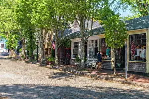Shopper Prints: USA, Massachusetts, Nantucket, Nantucket Town, Centre Street
