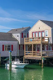 Landing Stage Prints: USA, Massachusetts, Nantucket, Nantucket Town, Old South Wharf