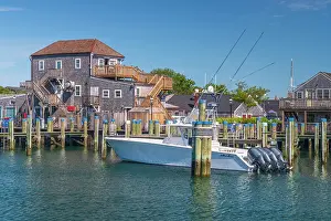 Landing Stage Prints: USA, Massachusetts, Nantucket, Nantucket Town, Old South Wharf
