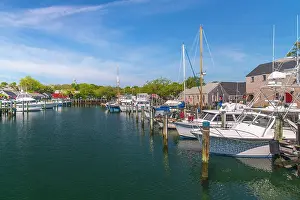 Landing Stage Prints: USA, Massachusetts, Nantucket, Nantucket Town, Straight Wharf