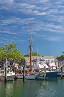 Landing Stage Prints: USA, Massachusetts, Nantucket, Nantucket Town, Straight Wharf