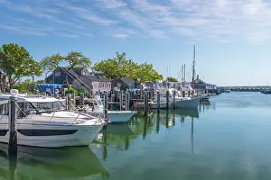 Landing Stage Prints: USA, Massachusetts, Nantucket, Nantucket Town, Straight Wharf