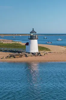 Nantucket Prints: USA, Massachusetts, Nantucket, Nantucket Town, Brant Point, Brant Point Lighthouse