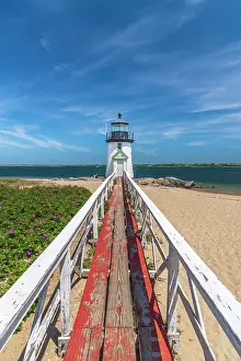 Jetties Prints: USA, Massachusetts, Nantucket, Nantucket Town, Brant Point, Brant Point Lighthouse