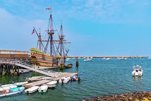 Ships Prints: USA, Massachusetts, Plymouth, Mayflower II