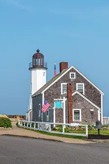 Scituate Prints: USA, Massachusetts, Scituate, Cedar Point, Scituate Lighthouse