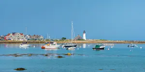 Scituate Prints: USA, Massachusetts, Scituate, Cedar Point, Scituate Lighthouse