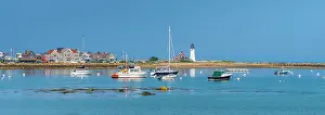 Scituate Prints: USA, Massachusetts, Scituate, Cedar Point, Scituate Lighthouse