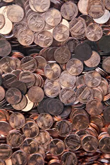 Images Dated 14th January 2010: USA, Mississippi, Jackson, Memorial to the Missing, penny coins representing human lives