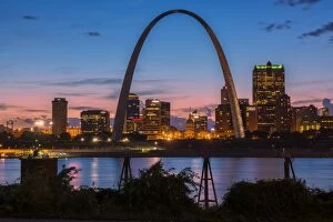 USA, Missouri, St.Louis, Mississippi river, Route 66, along the shores of East St.Louis