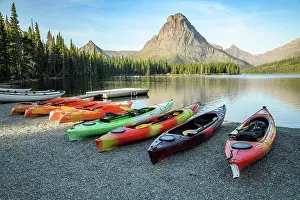 Rocky Mountains Prints: USA; Montana; Waterton Glacier International Peace Park; Glacier; National Park; UNESCO World heritage; Two Medicine