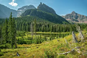 Montana Prints: USA; Montana; Waterton Glacier International Peace Park; Glacier; National Park; UNESCO World heritage; Two Medicine