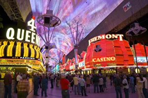 Images Dated 7th April 2009: USA, Nevada, Las Vegas, Downtown Old Las Vegas, Fremont Street
