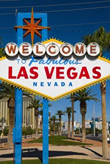 Images Dated 7th April 2009: USA, Nevada, Las Vegas sign