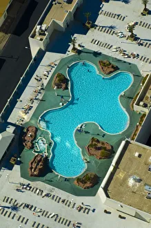 Images Dated 7th April 2009: USA, Nevada, Las Vegas, Stratosphere pool