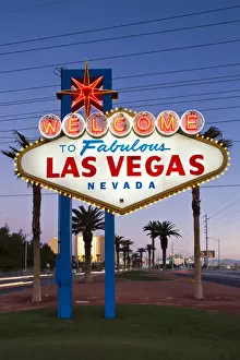 USA, Nevada, Las Vegas, Welcome to Fabulous Las Vegas Sign