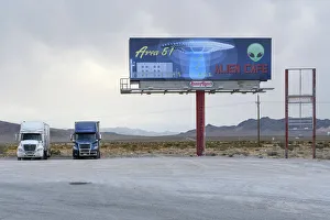 Roadside Prints: USA, Nevada, Pax Americana Amargosa Valley