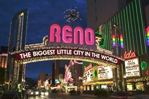 Images Dated 2003 September: USA, Nevada, Reno, Neon Sign, North Virginia Street