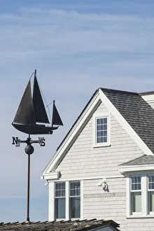 USA, New England, Cape Ann, Massachusetts, Annisquam, sailing ship weather vane