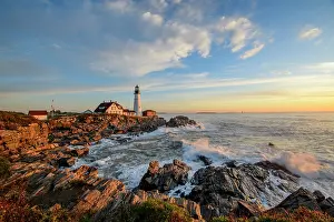 Cape Elizabeth Prints: USA, New England, Maine, Fort Williams Park, Cape Elizabeth, Portland Head Light