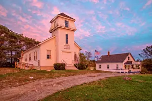 Small Town Prints: USA, New England, Maine, Montpellier, Finnish Heritage House