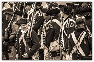 USA, New England, Massachusetts, Cape Ann, Gloucester, re-enactors of the Battle of