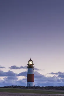 USA, New England, Massachusetts, Nantucket Island, Sankaty, Sankaty Head Lighthouse, dawn