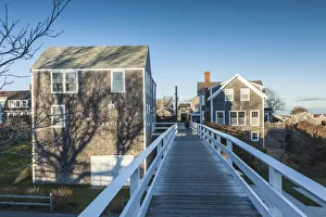 USA, New England, Massachusetts, Nantucket Island, Siasconset, village cottages