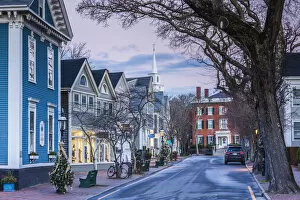 Images Dated 7th December 2018: USA, New England, Massachusetts, Nantucket Island, Nantucket Town, Centre Street