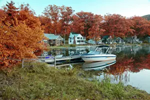 Boating Prints: USA, New England, Vermont, Addison County, Middlebury, Lake Dunmore