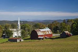 Peacham Prints: USA, New England, Vermont, Peacham, autumn