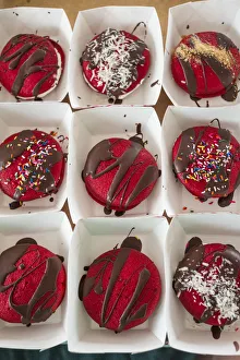USA, New Hampshire, Hampton Beach, Hampton Beach Seafood Festival, red velvet whoopie USA, New Hampshire, Hampton Beach, Hampton Beach Seafood Festival, red velvet whoopie