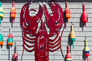 Shack Prints: USA, New Hampshire, Rye, seafood shack, Lobster art