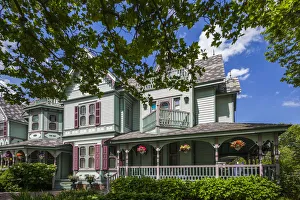 USA, New Jersey, Cape May, Cape May Architecture, Victorian house details