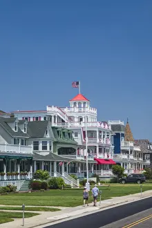USA, New Jersey, Cape May, Victorian houses along Beach Avenue