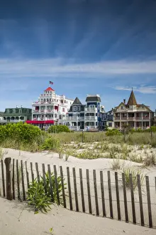 USA, New Jersey, Cape May, Victorian houses along Beach Avenue