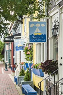 USA, New Jersey, Cape May, Washington Street Mall, Louisas Cafe