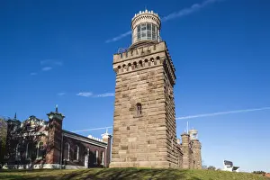 USA, New Jersey, Highlands, Twin Lights State Historic Site, first lighthouse in USA
