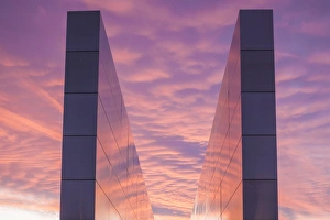 Jersey City Prints: USA, New Jersey, Jersey City, Liberty State Park, 9-11 Memorial, dawn