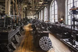 USA, New Jersey, West Orange, Thomas Edison National Historical Park, interior, factory