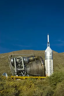 Alamogordo Gallery: USA, New Mexico, Alamogordo, New Mexico Museum of Space History, F1 Rocket Engine